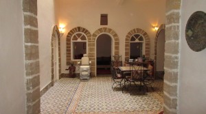 In the medina of Essaouira, beautiful riad with panoramic ocean views