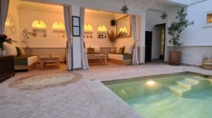Sober, elegant, refined, magnificent riad located in an excellent district